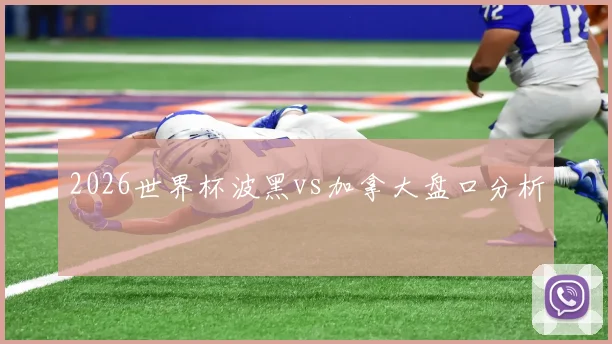 2026世界杯波黑vs加拿大盘口分析